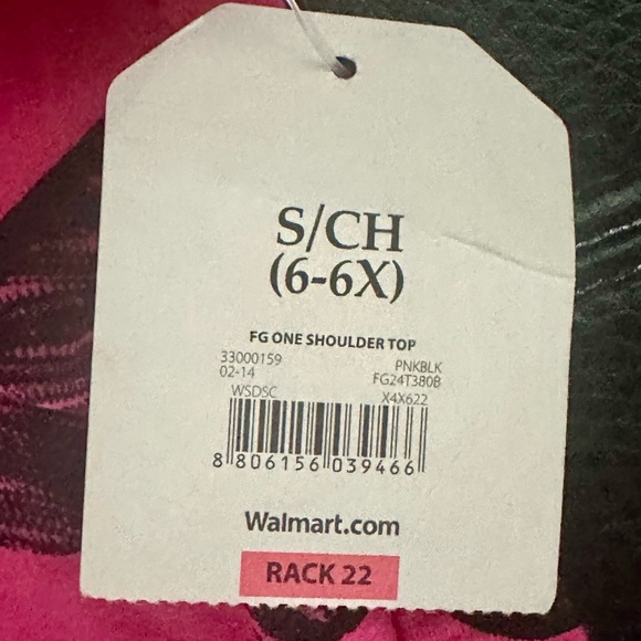 Faded Glory One Shoulder Top NWT Small - Picture 6 of 6